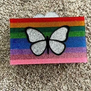 Lucite Clutch / Crossbody with Chain